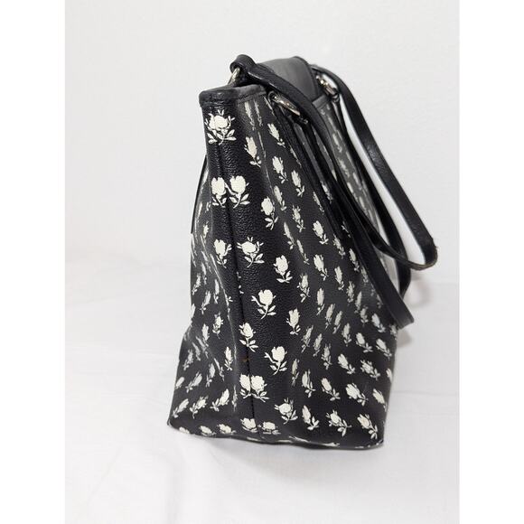 Coach Crosby Carryall Satchel in Floral Printed Crossgrain Leather - Picture 4 of 12